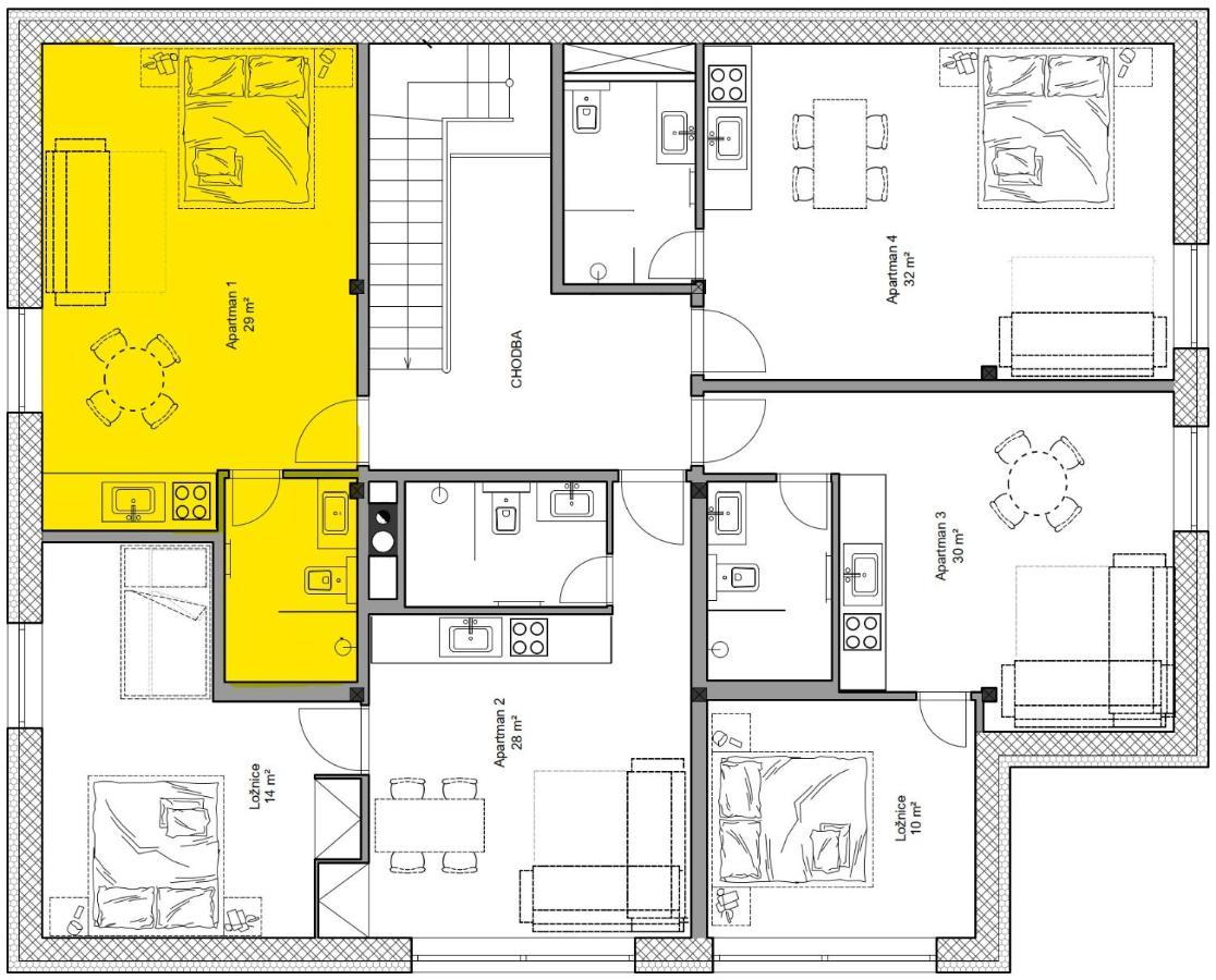 Apartmany Hacienda Boží Dar Zewnętrze zdjęcie